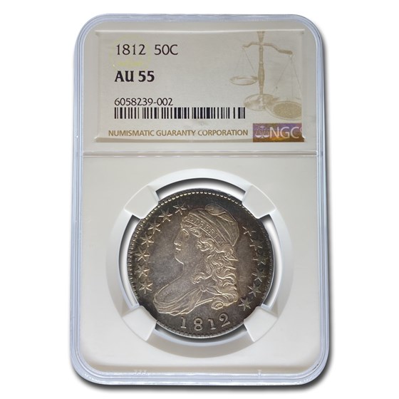 1812 Capped Bust Half Dollar AU-55 NGC 1812 Capped Bust Half Dollar AU-55 NGC